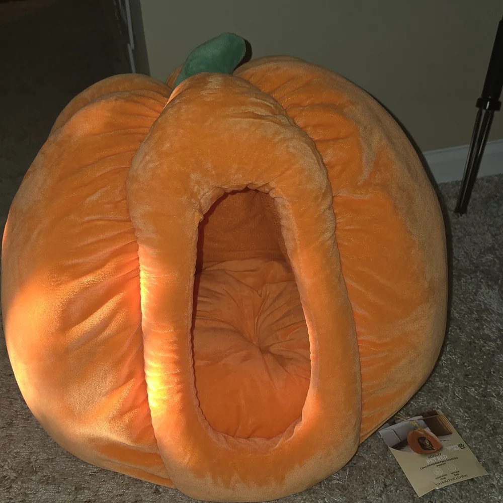 Cozy Pumpkin Pet Bed